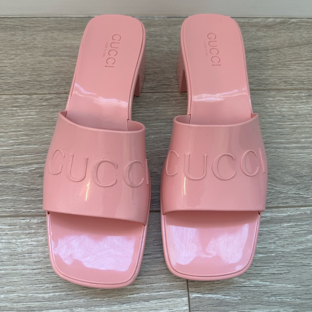 Gucci rubber platforms